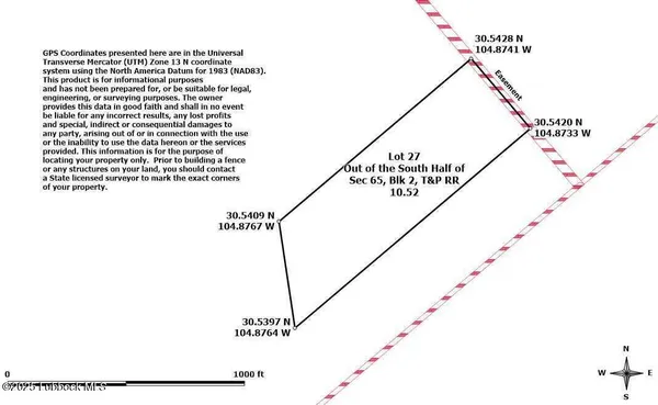 $4,600 | 25-31 Sec 65 Block 2 T&p Presidio County, Valentine, TX 79854