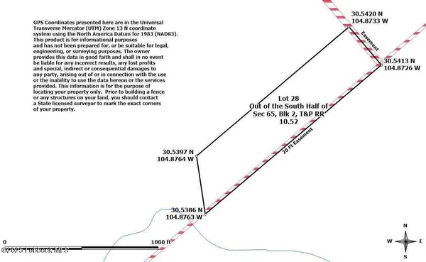 $4,600 | 25-31 Sec 65 Block 2 T&p Presidio County, Valentine, TX 79854