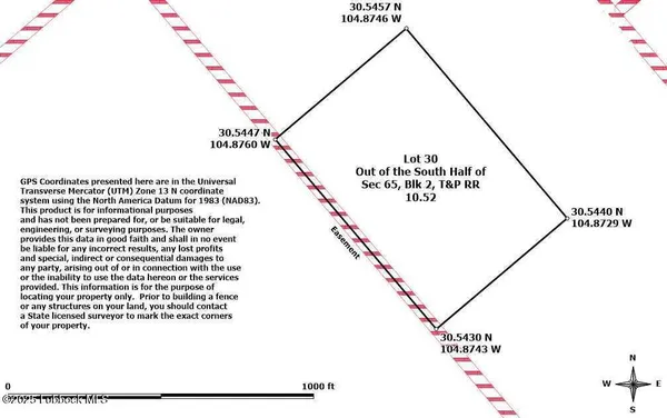 $4,600 | 25-31 Sec 65 Block 2 T&p Presidio County, Valentine, TX 79854