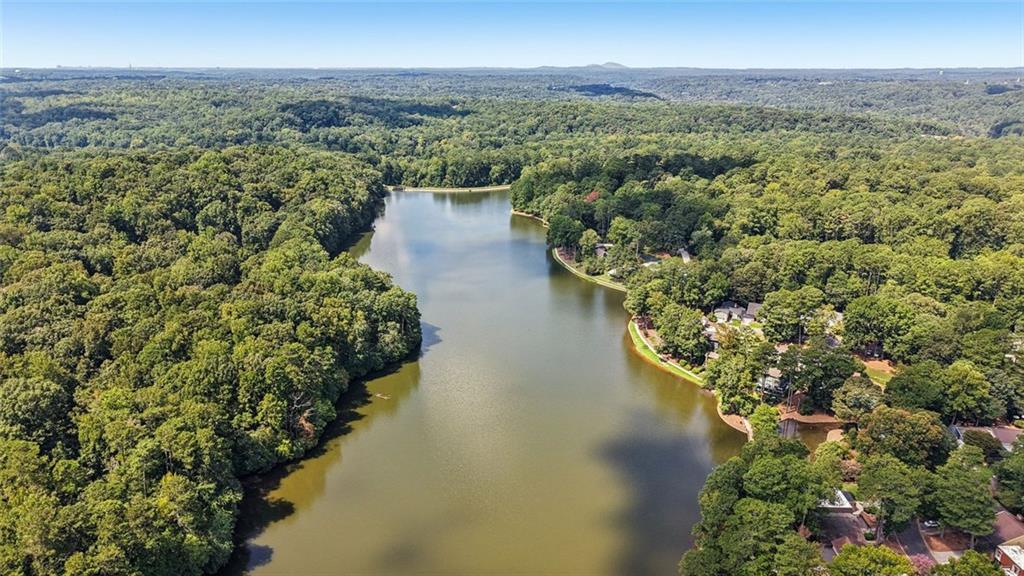 230 Lakeview Ridge East Roswell, GA 30076 - Photo 51 of 70 a view of a lake with a city