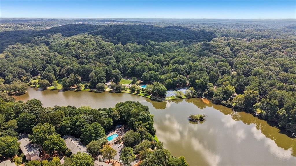 230 Lakeview Ridge East Roswell, GA 30076 - Photo 52 of 70 a view of lake and mountain