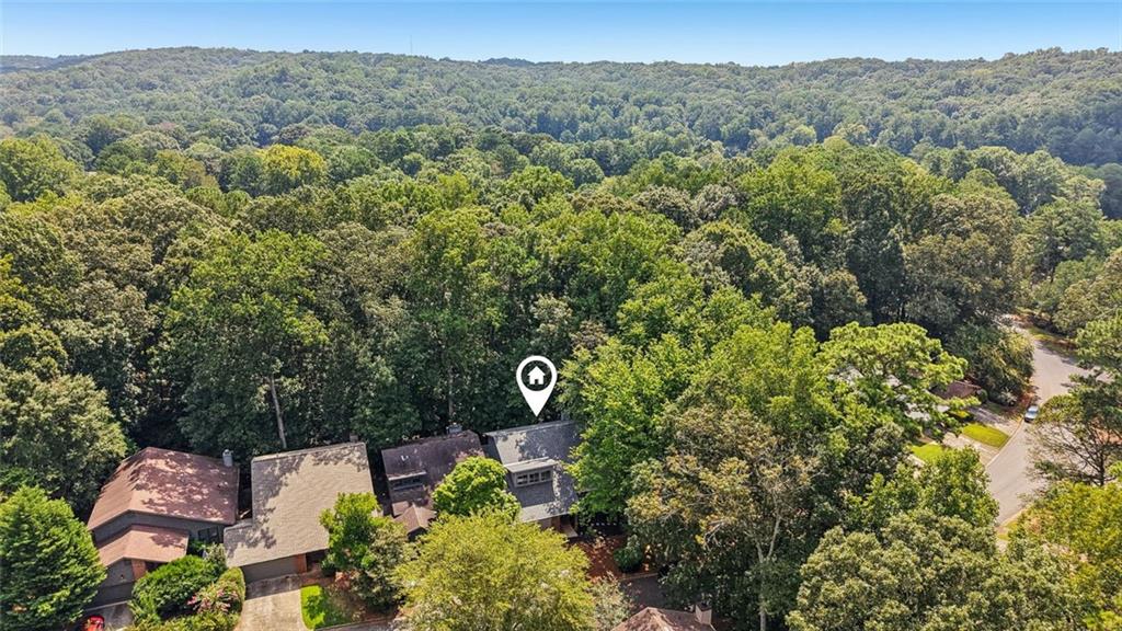 230 Lakeview Ridge East Roswell, GA 30076 - Photo 54 of 70 an aerial view of a house with yard