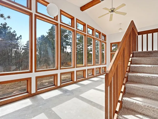 a picture of a bench in front of a microwave