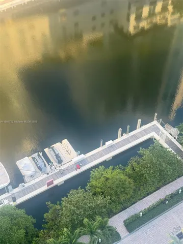 a view of a lake from a balcony