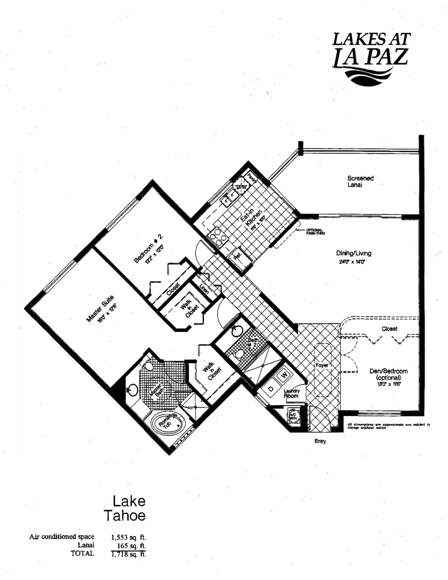 7546 La Paz Boulevard, Unit 106 Boca Raton, FL 33433 - Photo 66 of 66 floor plan Lakes at La Paz 3 bed pic