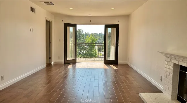 a view of a pool with a yard