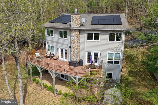 a view of a house with patio