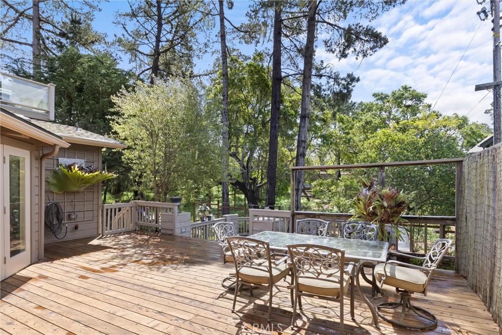1981 Benson Avenue Cambria, CA 93428 - Photo 17 of 35 Back deck, has gates for animals.