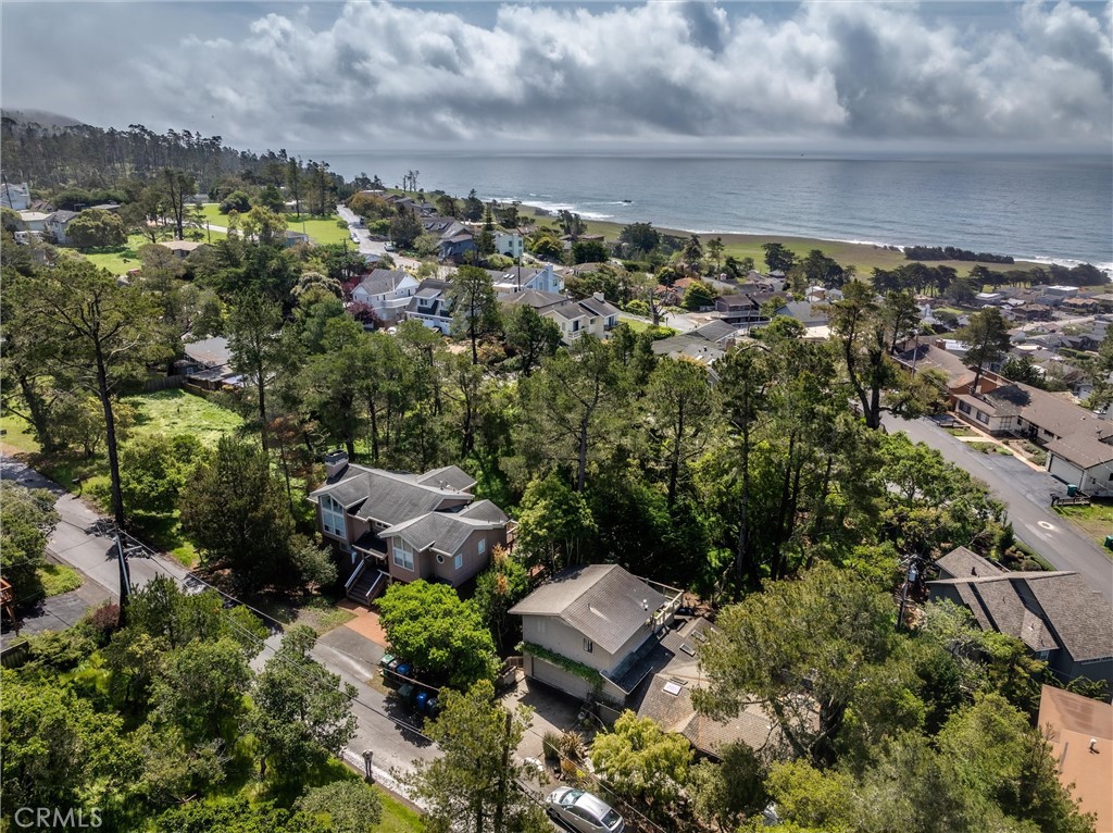 1981 Benson Avenue Cambria, CA 93428 - Photo 28 of 35 Other drone shot of home to ocean distance.