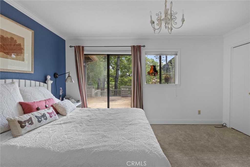 1981 Benson Avenue Cambria, CA 93428 - Photo 6 of 35 Downstairs bedroom with slider to backyard deck.