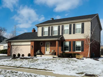 a front view of a house