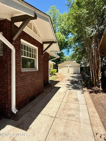 a backyard of a house
