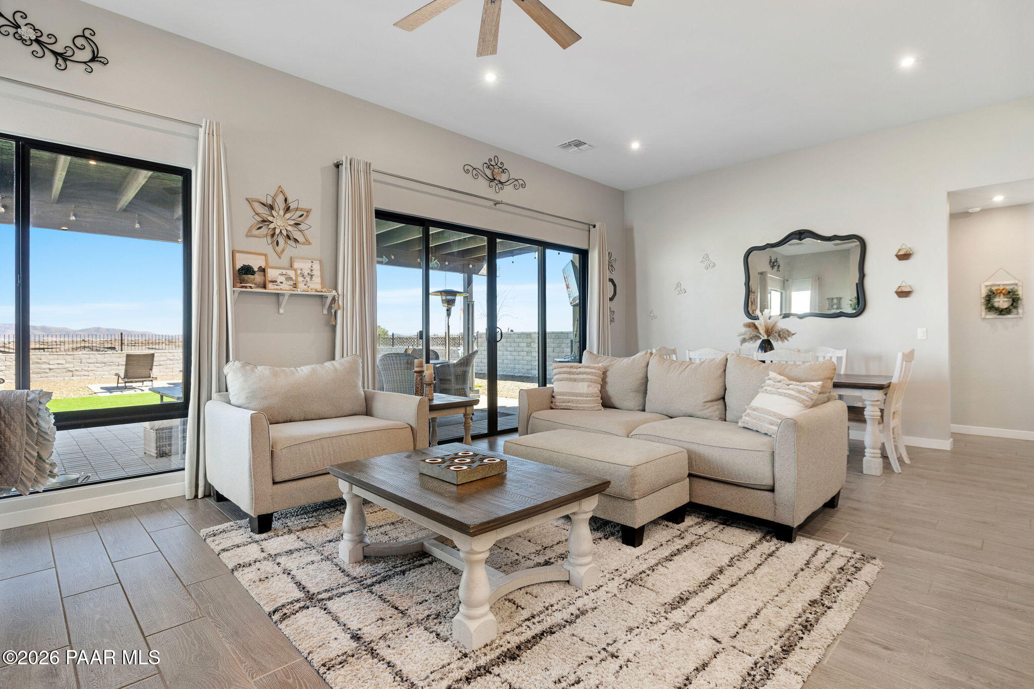4882 North Yorkshire Loop Prescott Valley, AZ 86314 - Photo 12 of 28 a living room with furniture and a large window