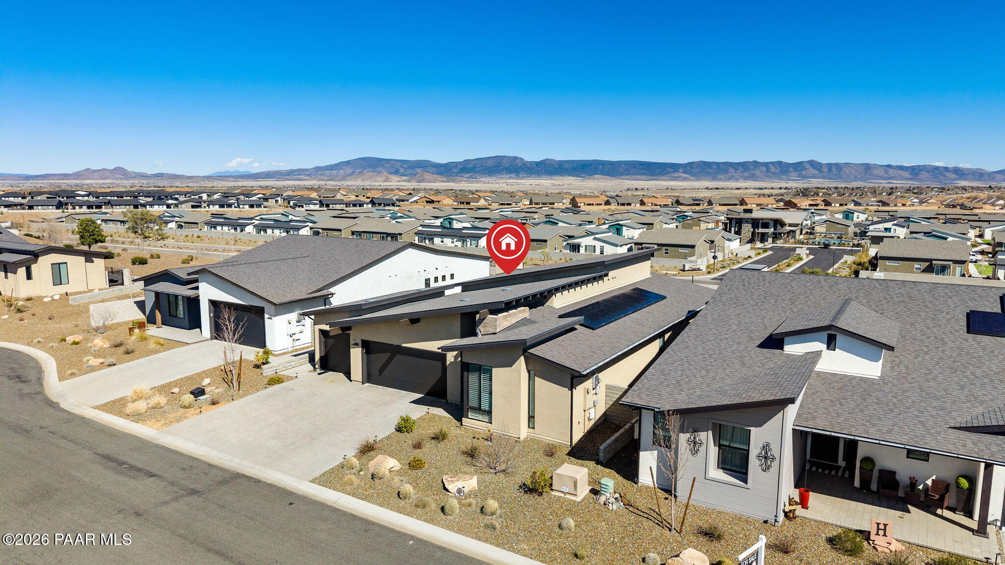 4882 North Yorkshire Loop Prescott Valley, AZ 86314 - Photo 3 of 28 an aerial view of a house with a outdoor space