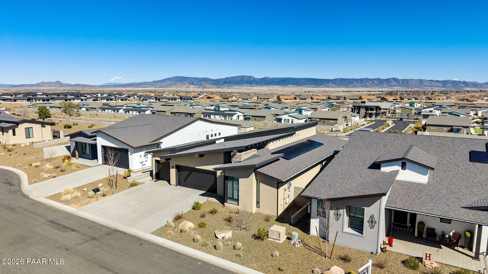 4882 North Yorkshire Loop Prescott Valley, AZ 86314 - Photo 4 of 28 an aerial view of a house with a ocean view