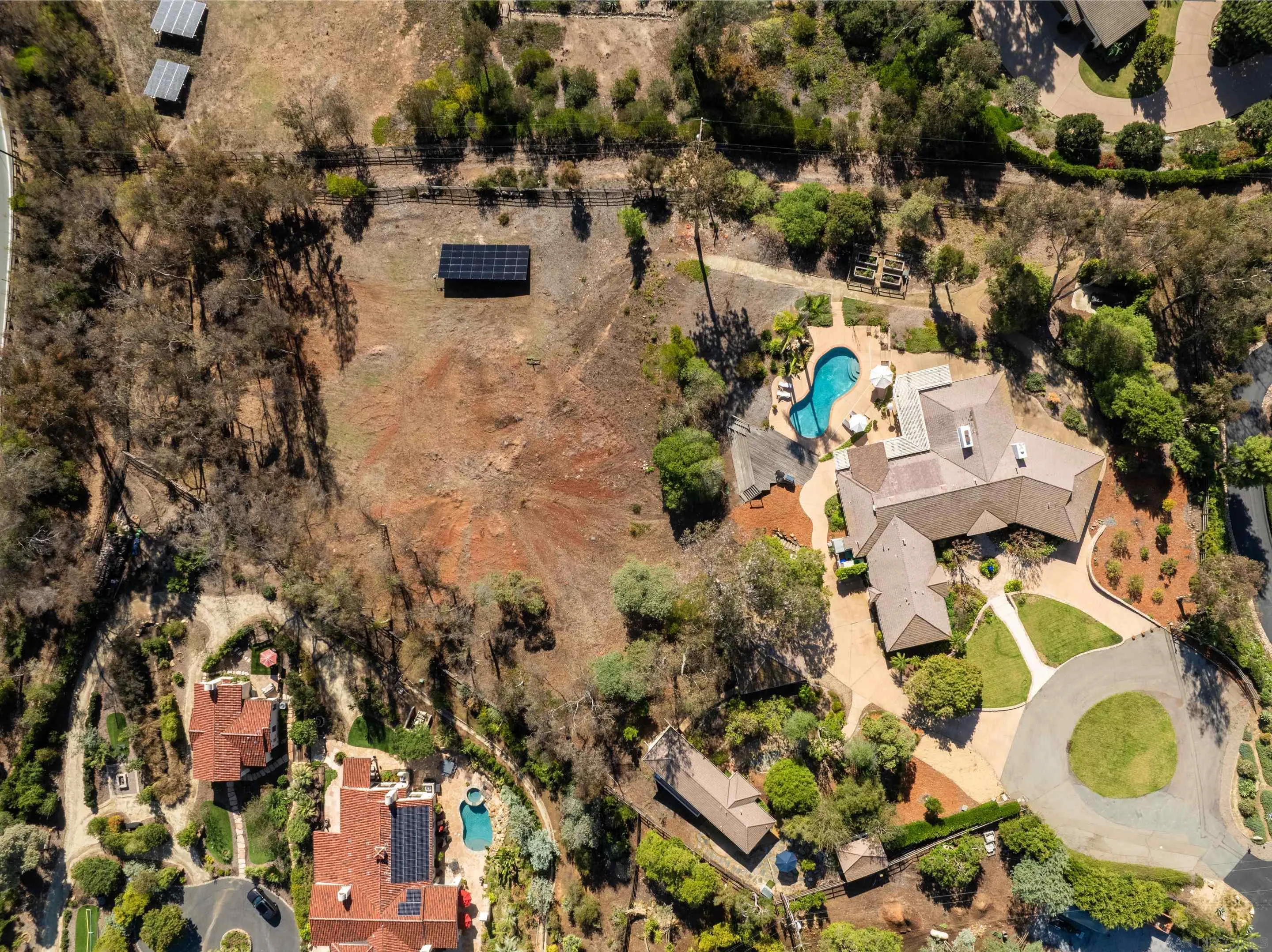 5327 La Glorieta Rancho Santa Fe, CA 92067 - Photo 34 of 34 an aerial view of a houses with yard