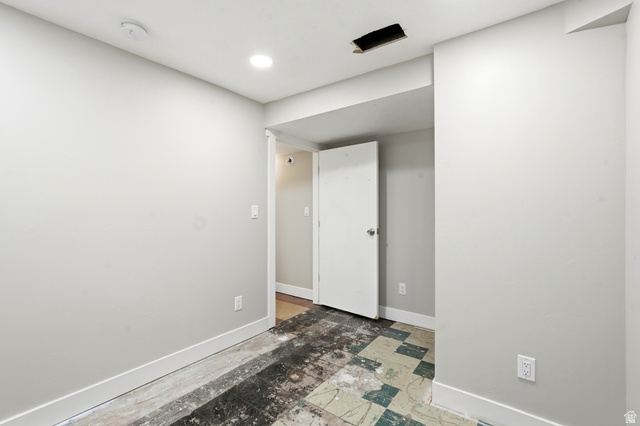778 East 200 North Logan, UT 84321 - Photo 10 of 43 Room featuring light gray painted walls, white trim, recessed lighting, and an open doorway