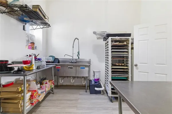 a room with storage and utility