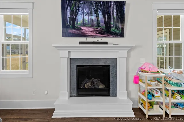 a bathroom with a sink a toilet and shower curtain