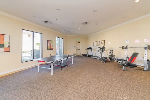 a view of a patio with chairs and plants