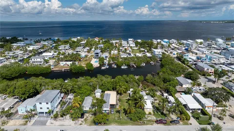 a view of a lake with a yard