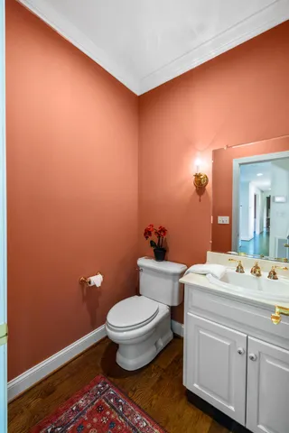 a view of yard with swimming pool and green space