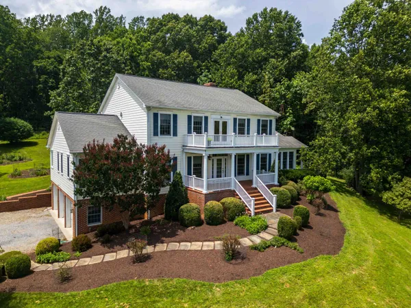 a aerial view of a house