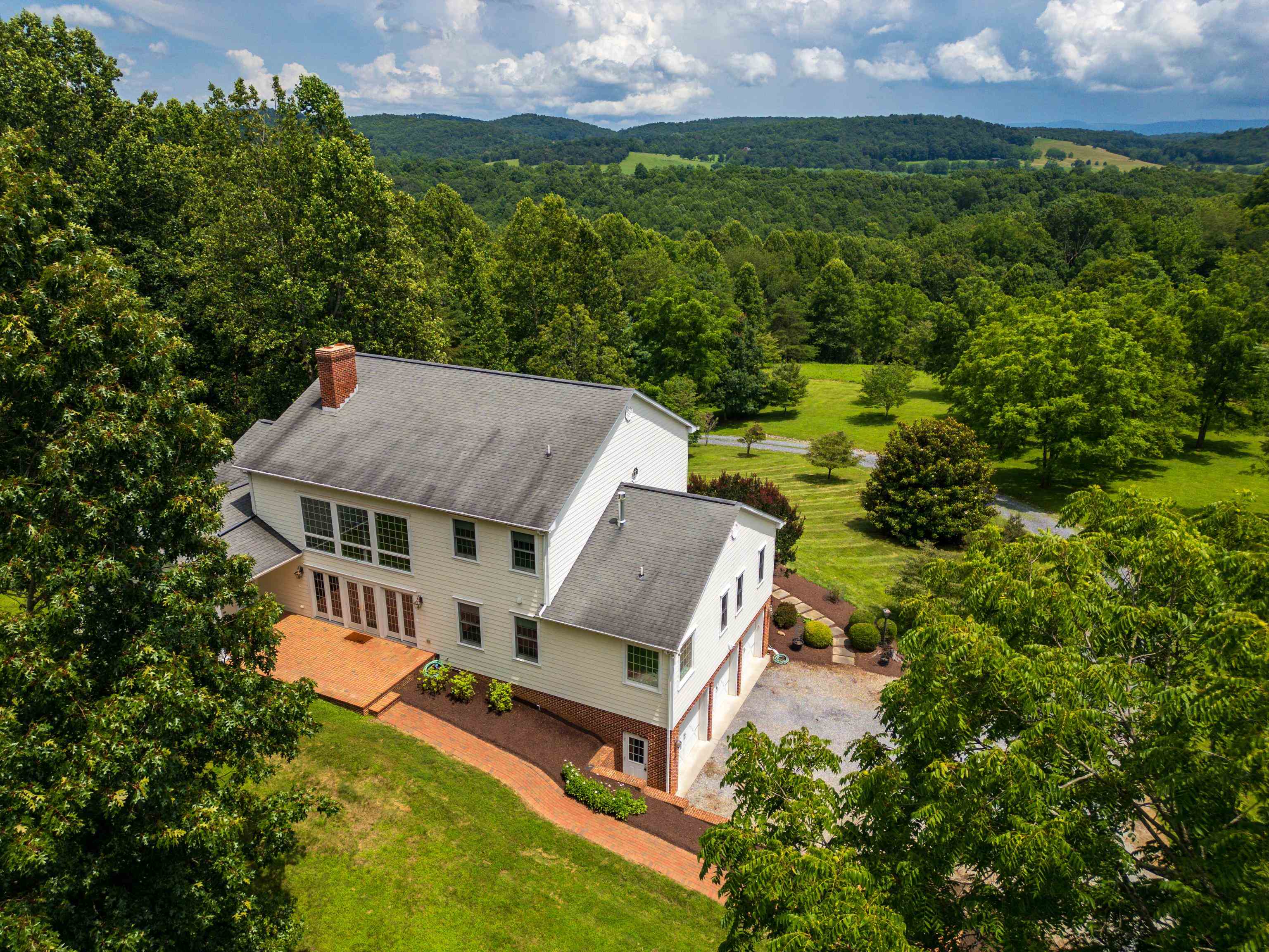 296 Otts Ml Road Raphine, VA 24472 - Photo 72 of 75 an aerial view of a house with a garden