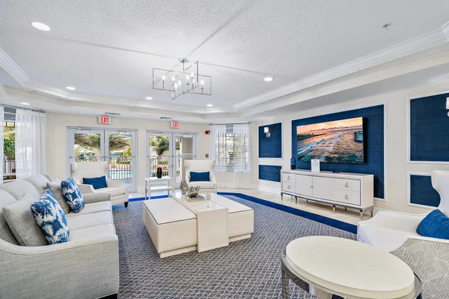 a view of a dining area with furniture