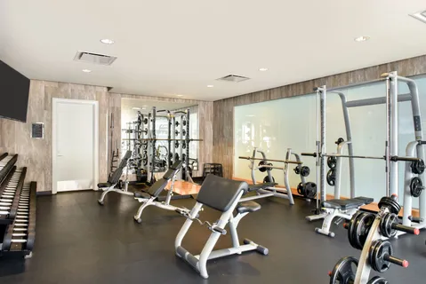 a view of gym