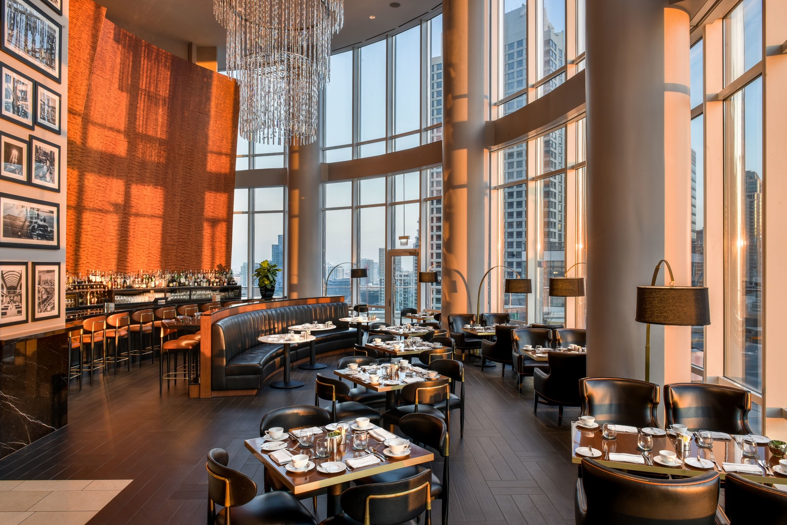 401 North Wabash Avenue, Unit 84F Chicago, IL 60611 - Photo 31 of 31 a living room with furniture and floor to ceiling windows and wooden floor