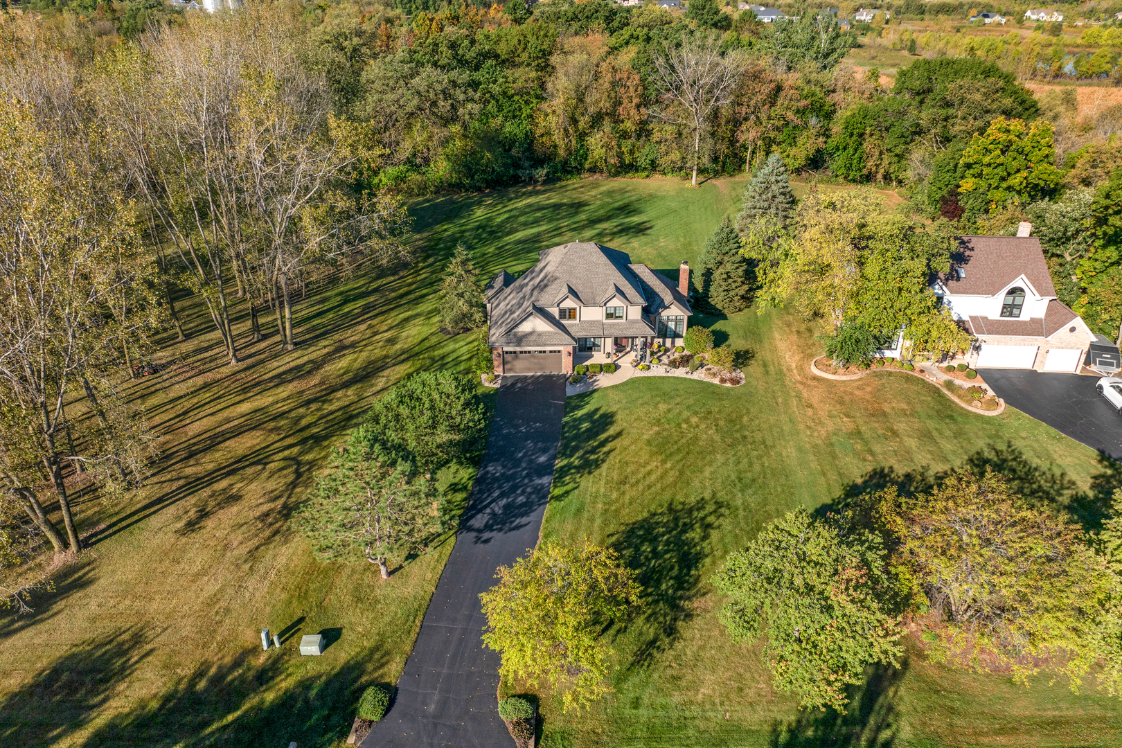 10317 Ridge Lane Huntley, IL 60142 - Photo 6 of 42 an aerial view of a residential houses with outdoor space