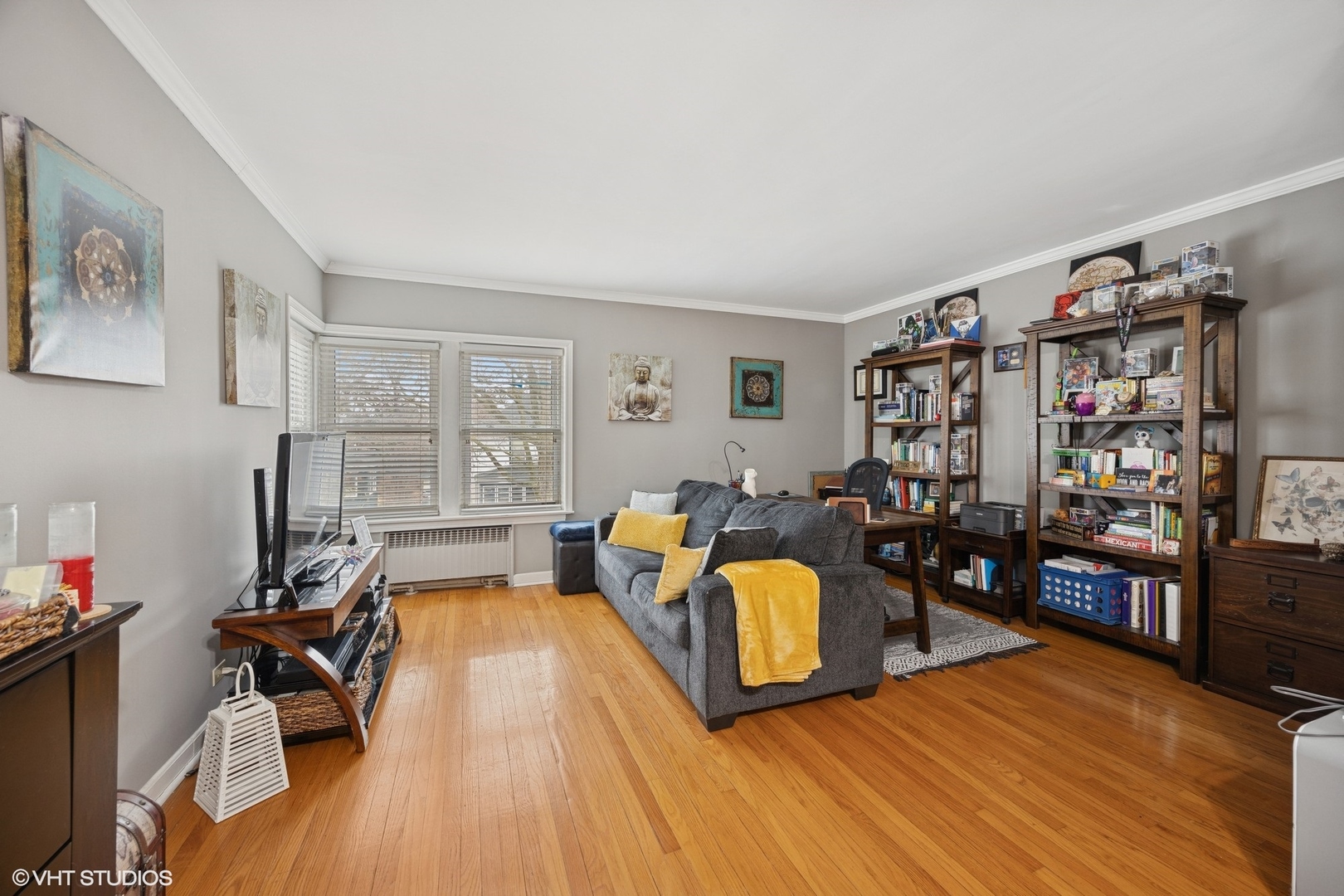100 Pine Avenue, Unit 3 Riverside, IL 60546 - Photo 9 of 14 a living room with furniture a rug and a bookshelf