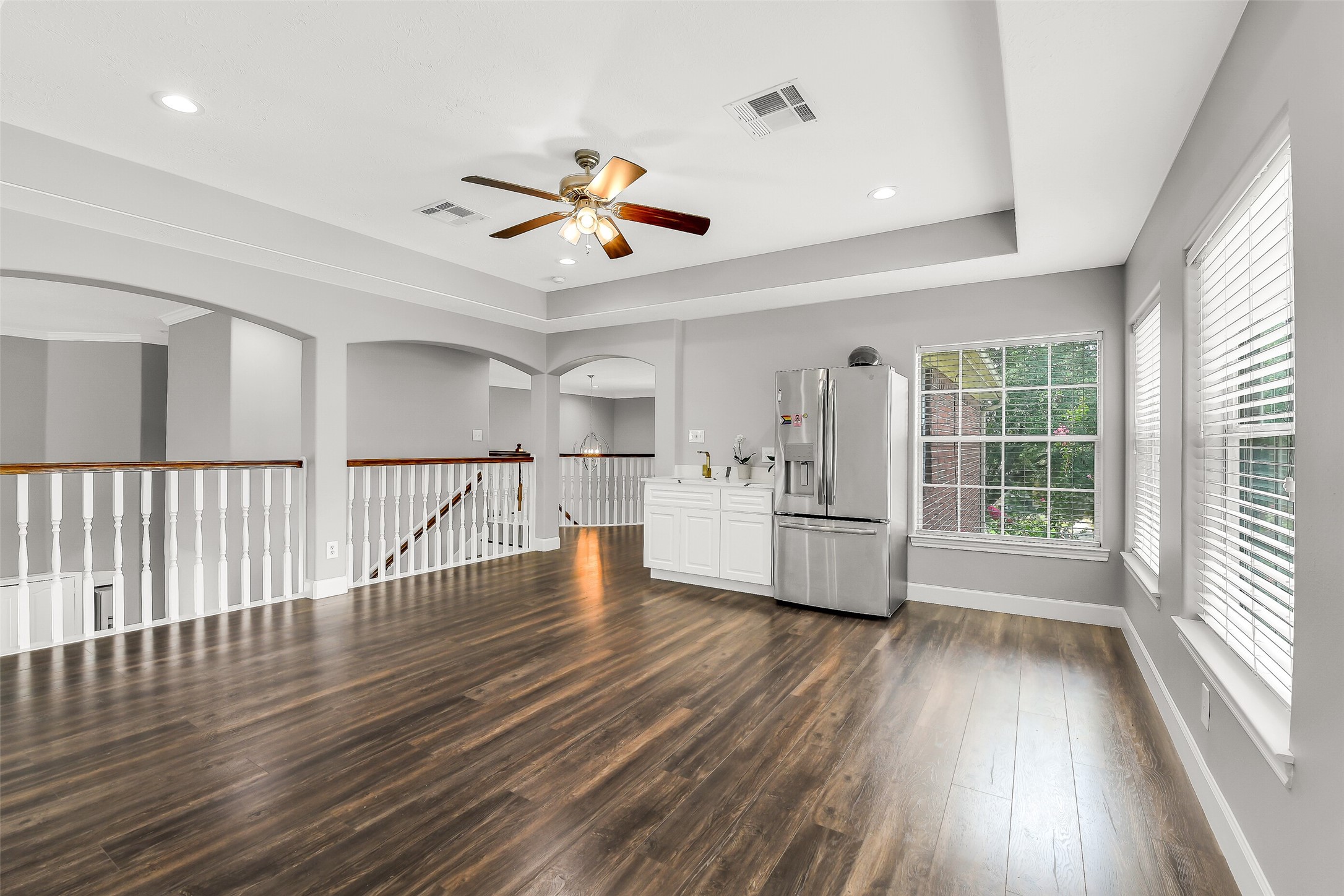 18414 Bull Pine Drive Spring, TX 77379 - Photo 20 of 43 a view of empty room with wooden floor and fan