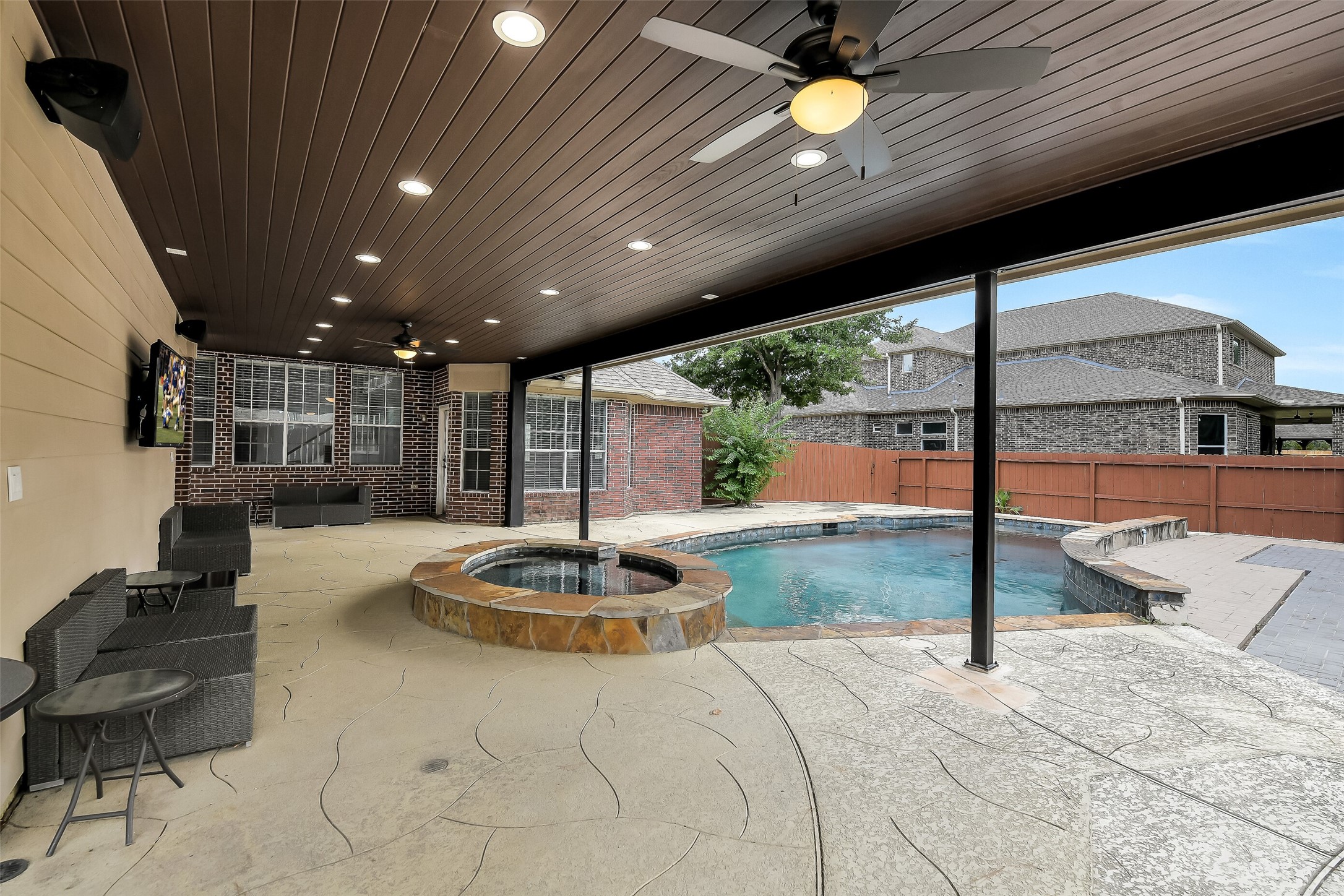 18414 Bull Pine Drive Spring, TX 77379 - Photo 38 of 43 a lobby with furniture and a chandelier