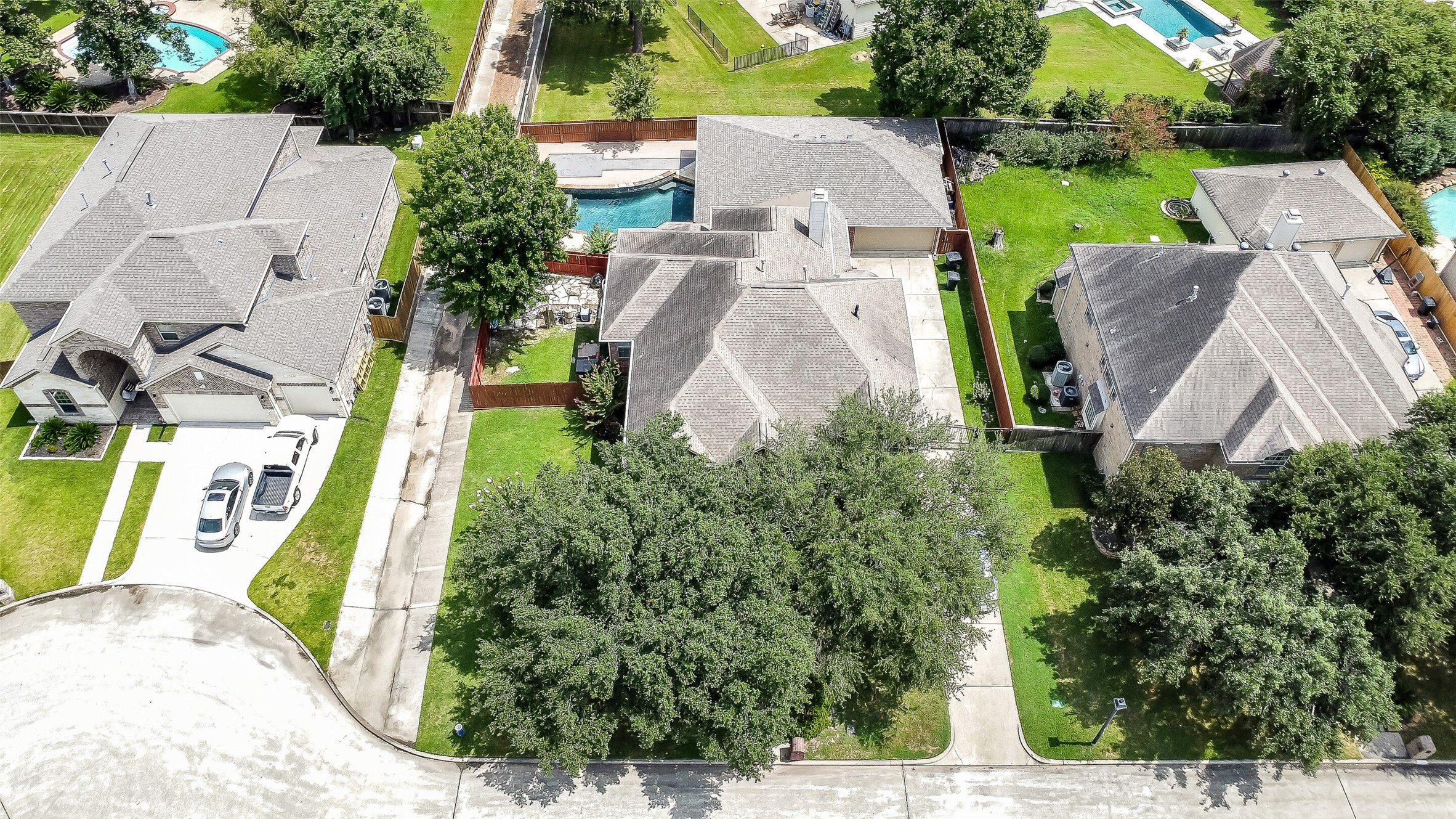 18414 Bull Pine Drive Spring, TX 77379 - Photo 5 of 43 an aerial view of multiple houses with yard