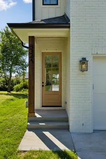 a view of a door of the house