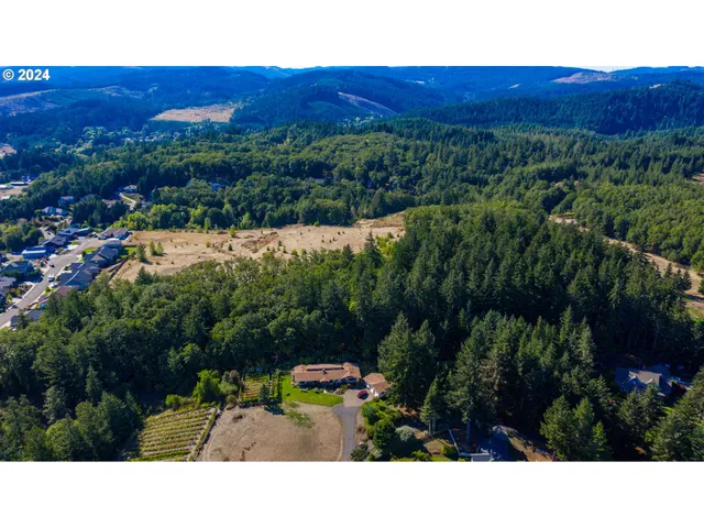 a view of a chairs and table in the garden