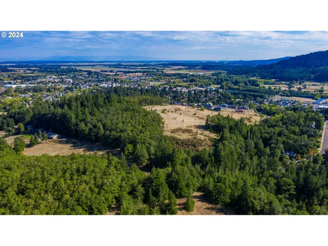 a view of an ocean and city