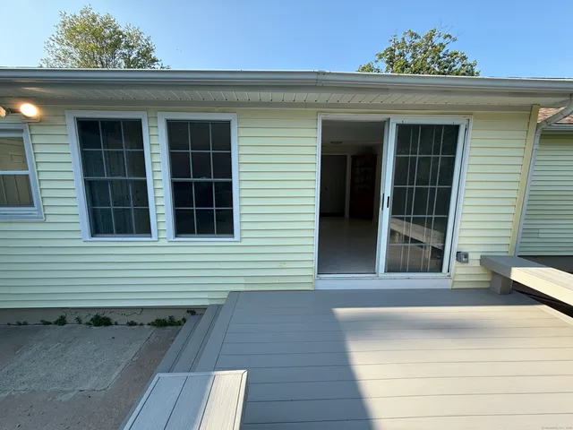 a view of a entryway door front of house