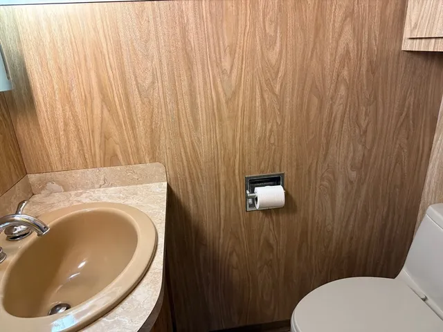 a bathroom with a sink and a toilet