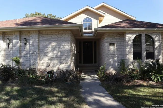 a front view of a house