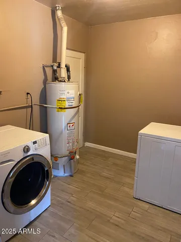 a view of washer and dryer