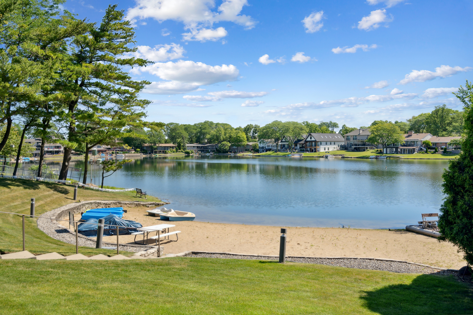 1 North Dee Road, Unit 3H Park Ridge, IL 60068 - Photo 2 of 6 a view of a lake with a mountain
