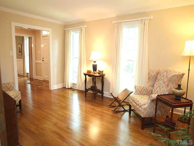 804 Bennington Drive Raleigh, NC 27615 - Photo 3 of 12 Beautiful open space from foyer and double doors to family room Living Room