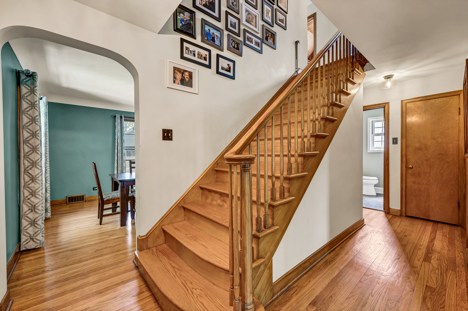 100 South Herbert Road Riverside, IL 60546 - Photo 7 of 30 a view of entryway and hall with wooden floor