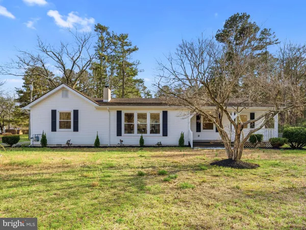 a view of a house with a backyard and a tree