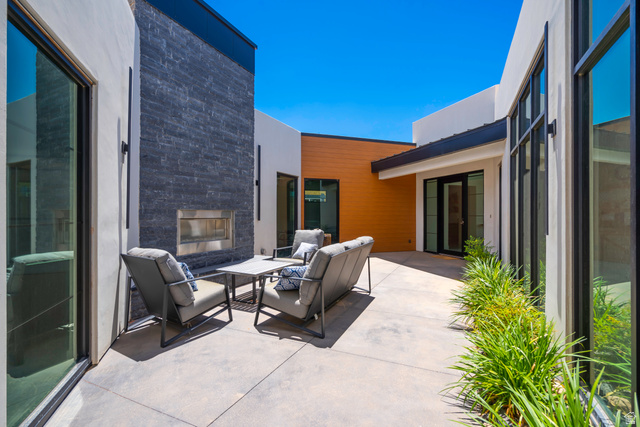 3606 South Cypress Road Hurricane, UT 84737 - Photo 6 of 69 View of patio featuring an outdoor living space with a fireplace