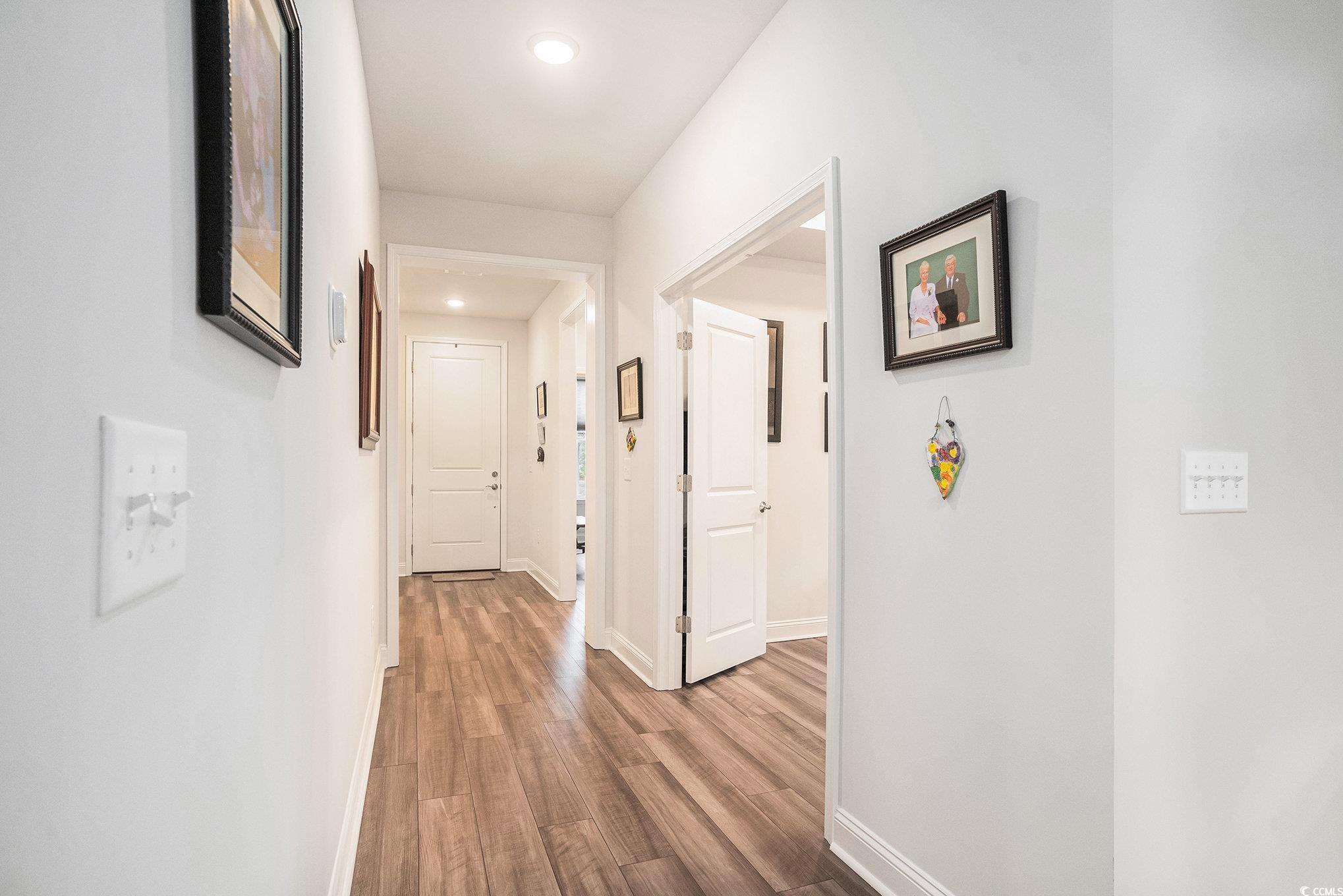 1609 Littleleaf Loop North Myrtle Beach, SC 29582 - Photo 3 of 40 Hall with wood finished floors and recessed lighting