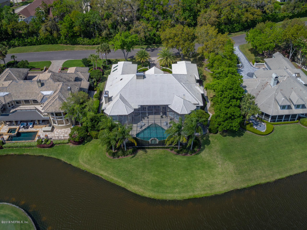 116 Governors Road Ponte Vedra Beach, FL 32082 - Photo 43 of 57 an aerial view of a house with garden space and street view